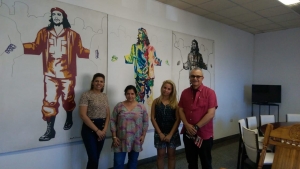 DIRECTOR DE FODEARTE SE REUNE CON DIRECTORA DE ARTES PLASTICAS DE LA CASA DE LAS AMERICAS, SRA. SILVIA LLANES