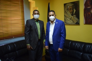 DIRECTOR GENERAL DE FODEARTE RECIBE VISITA DE CORTESÍA DEL DIPUTADO POR LA PROVINCIA DE MONTE PLATA PEDRO TINEO